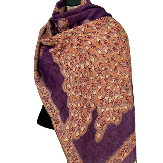 peacock Luxury Pashmina Shawl