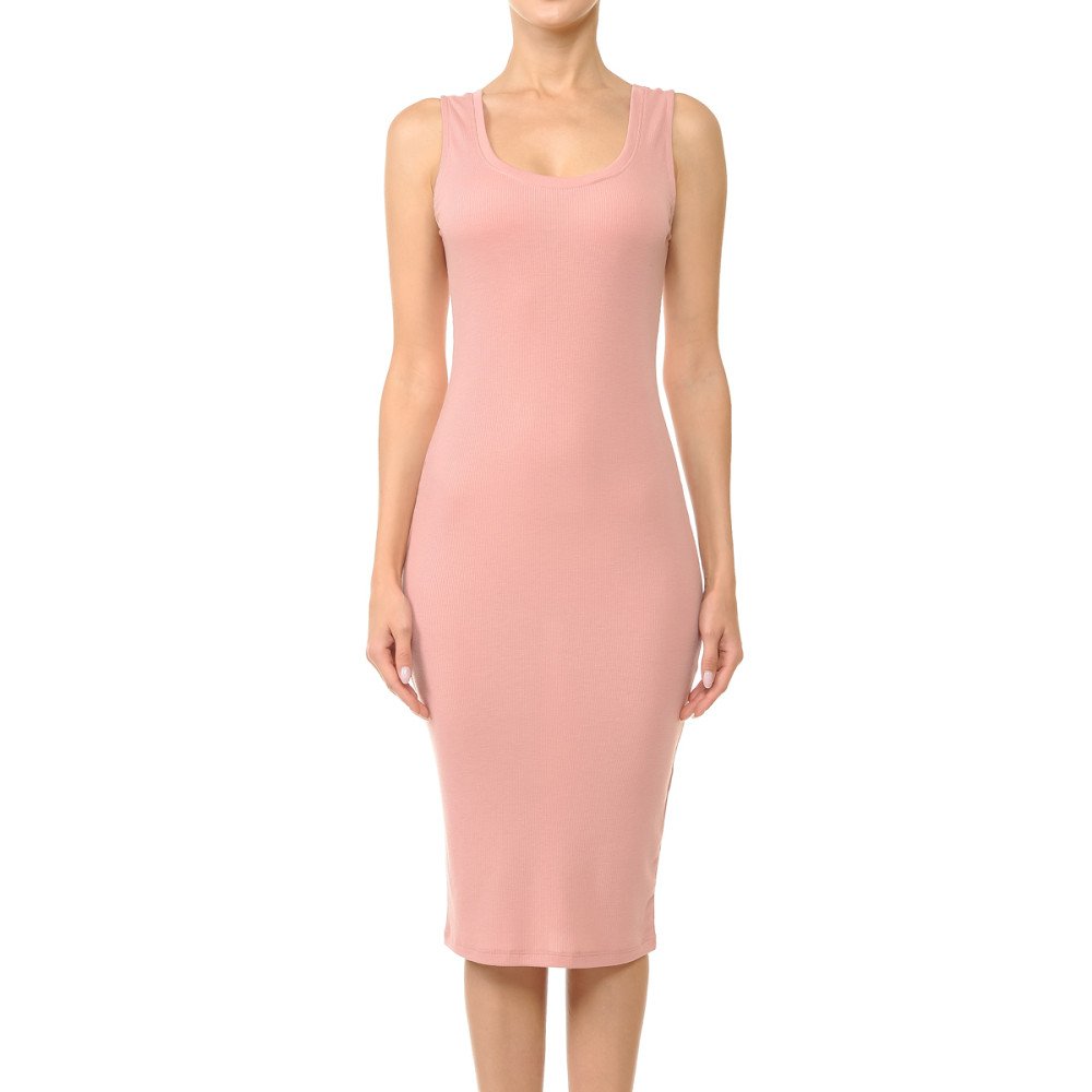 Ribbed Midi Tank Dress