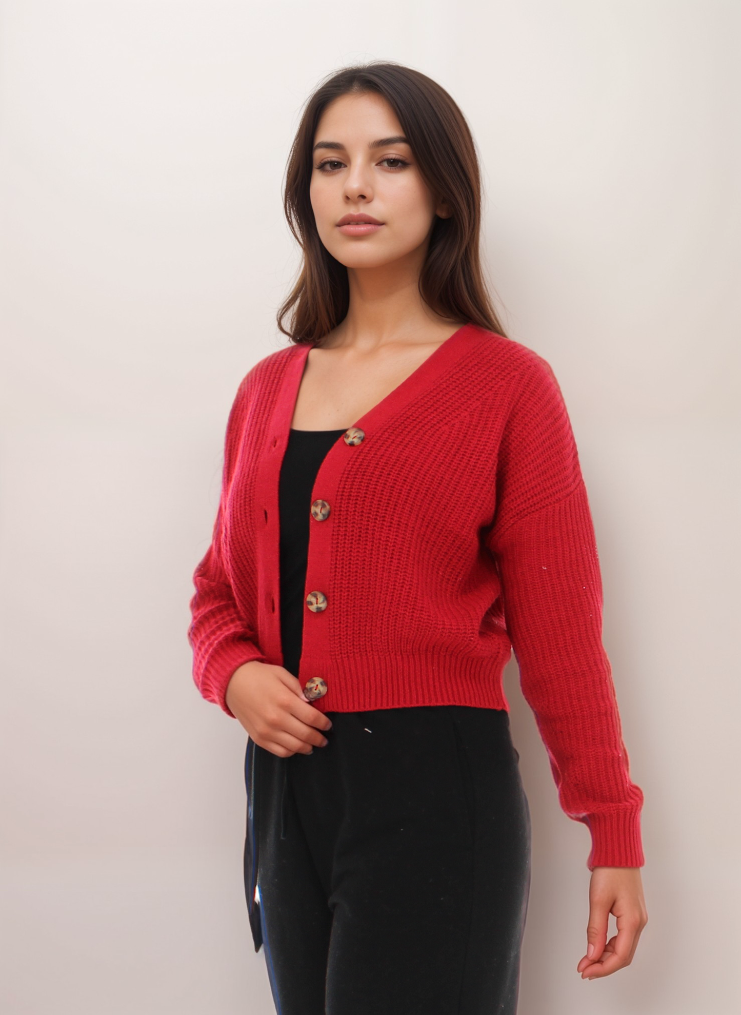 Knit Button Up Cardigan