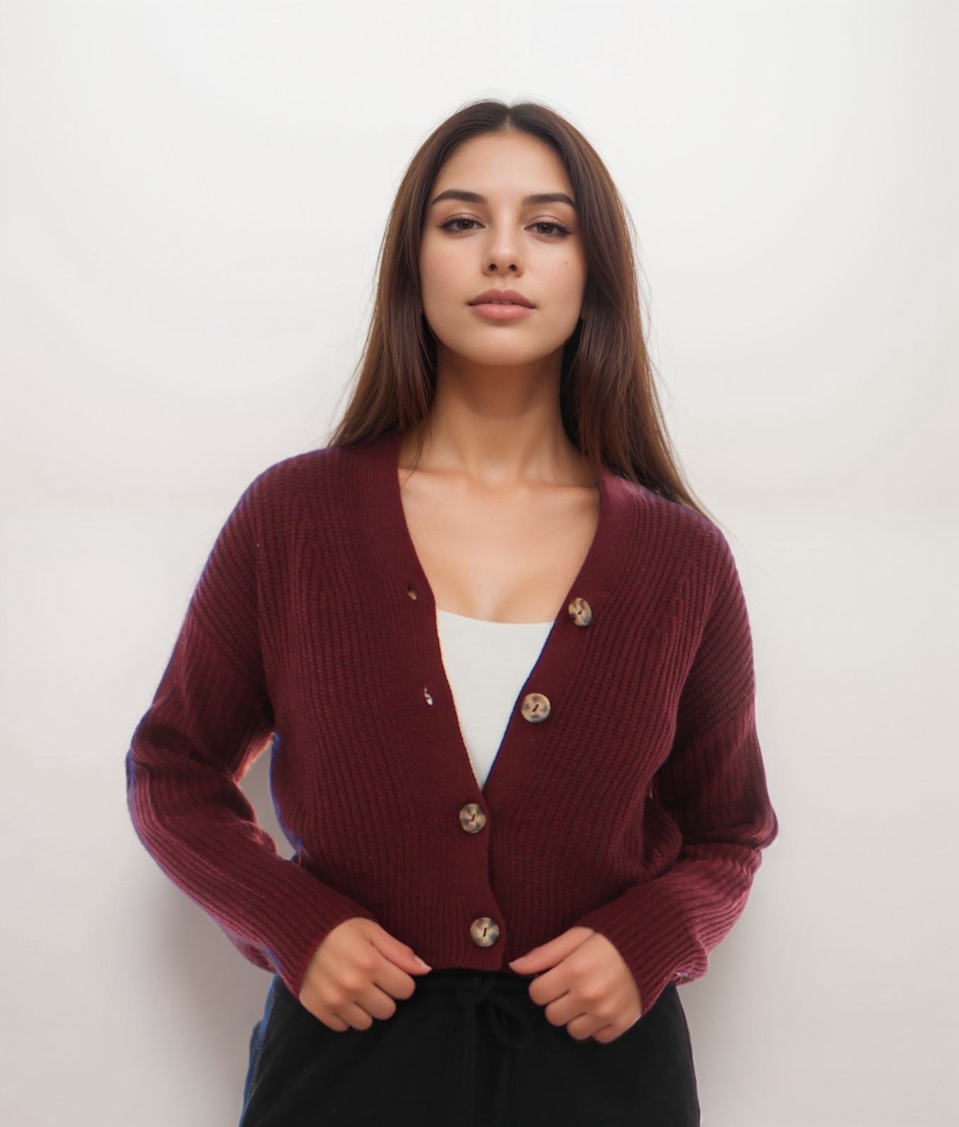 Knit Button Up Cardigan