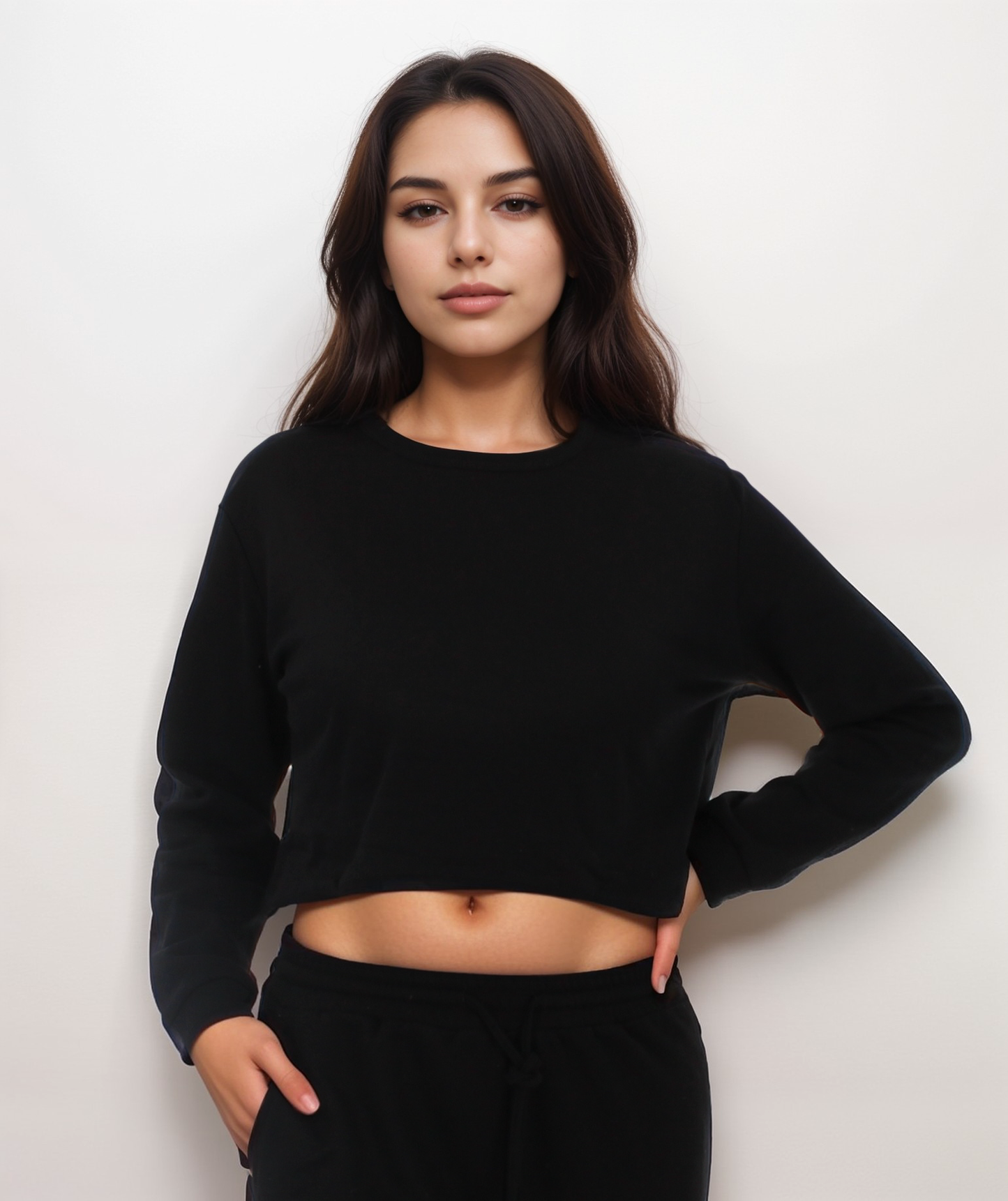 Baby Soft Crewneck Crop Sweatshirt