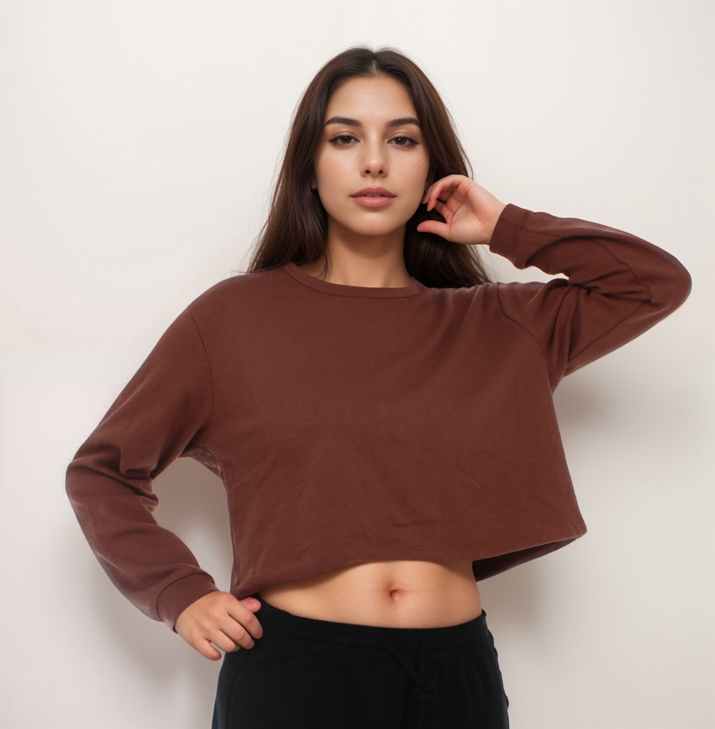 Baby Soft Crewneck Crop Sweatshirt