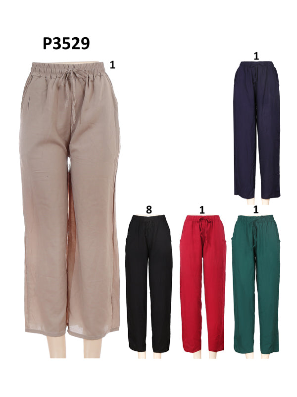 Cotton Solid Palazzo Pants