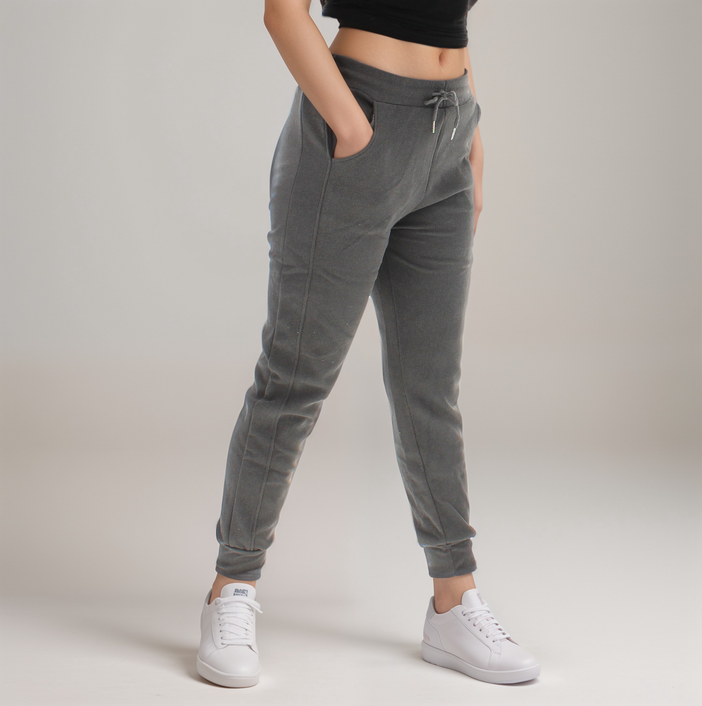 Drawstring Cuffed Leg Sweatpants