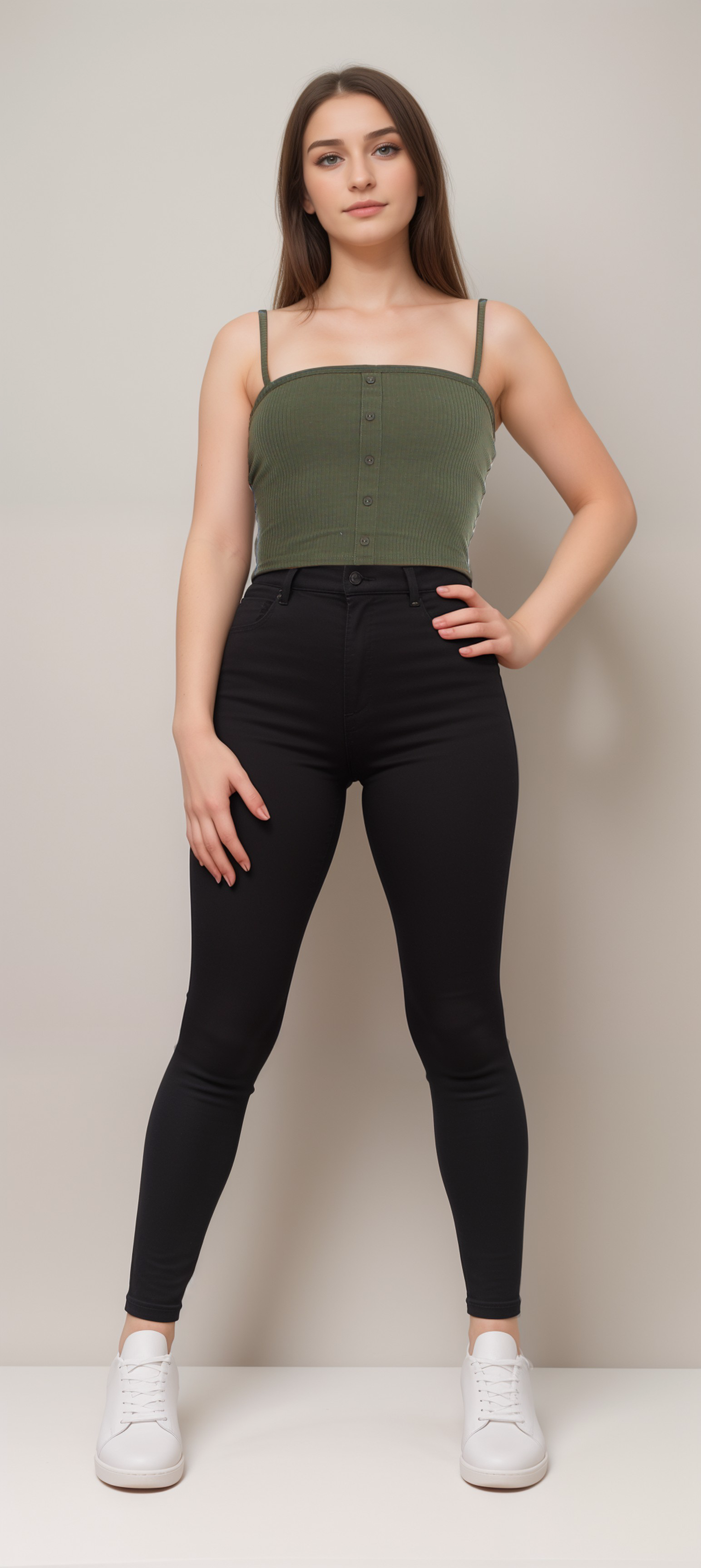 Ribbed Bank Tank Top