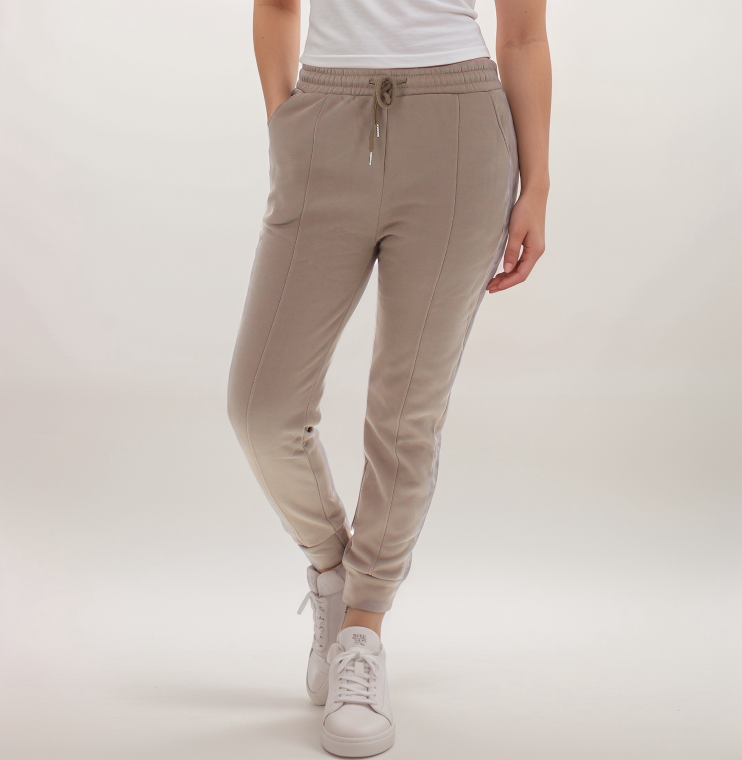Soft Drawstring Cuffed Joggers