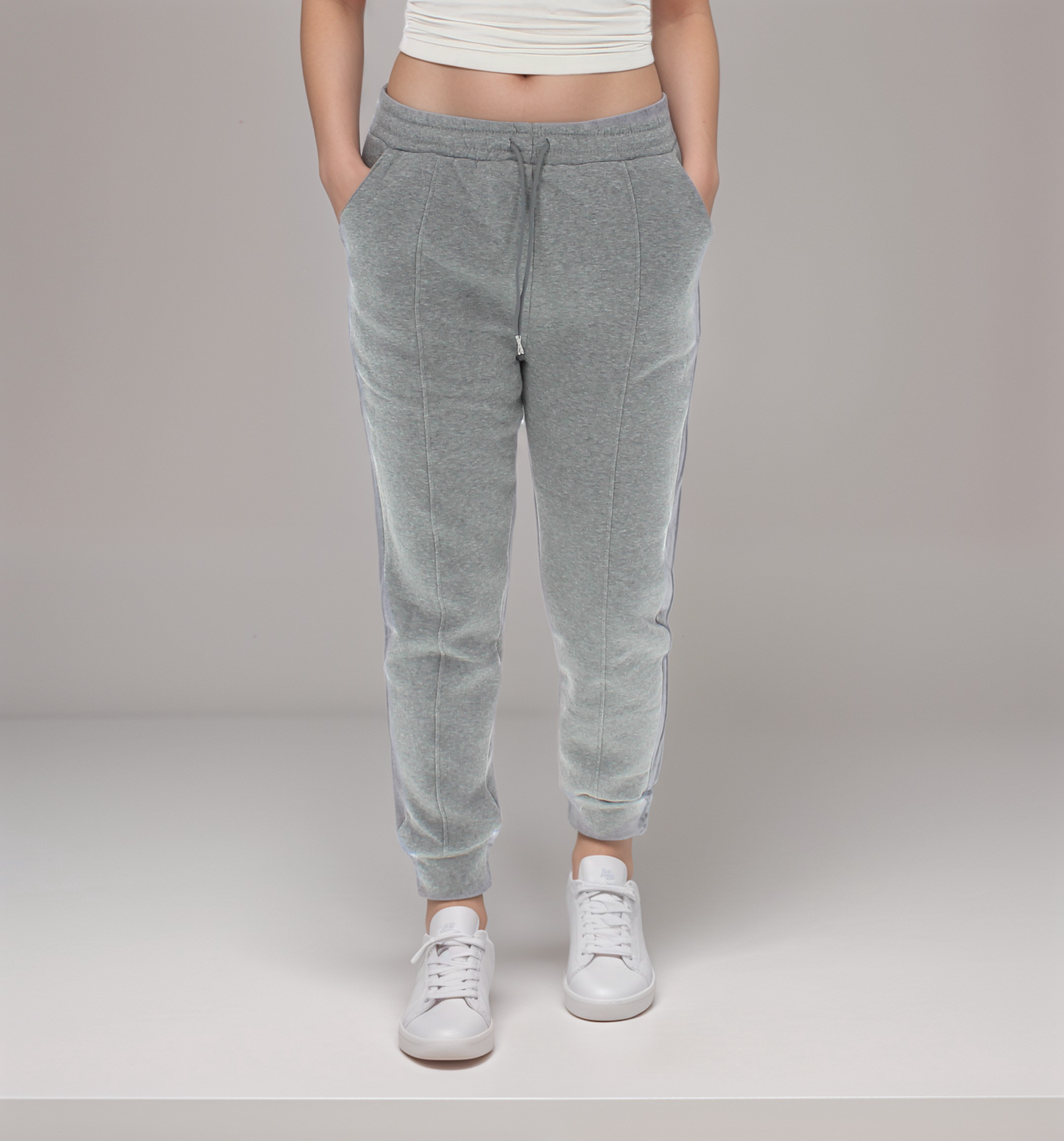 Soft Drawstring Cuffed Joggers