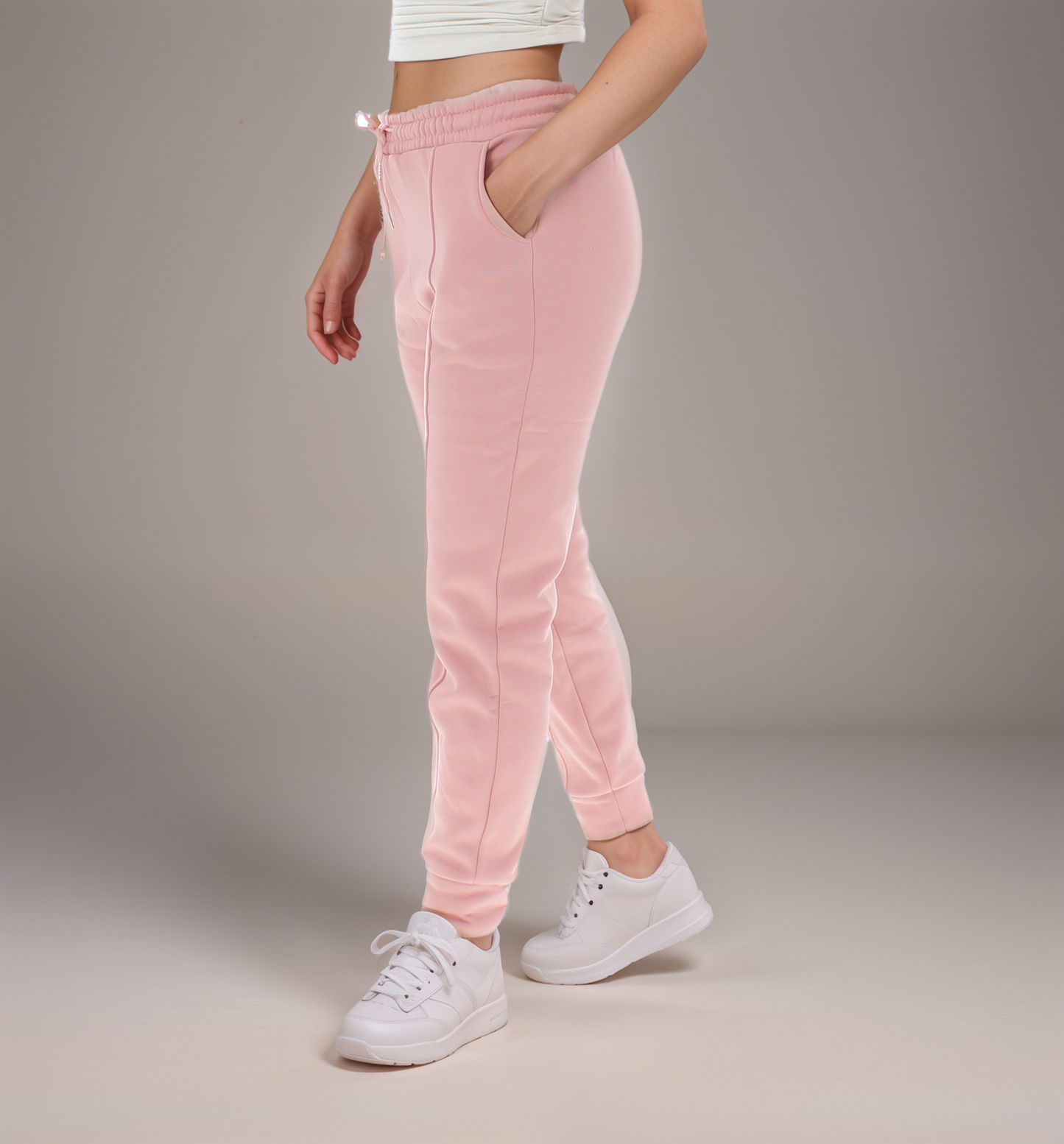 Soft Drawstring Cuffed Joggers