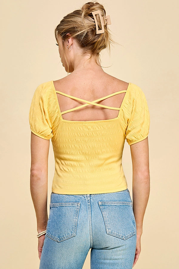 Tie Front Crop Top