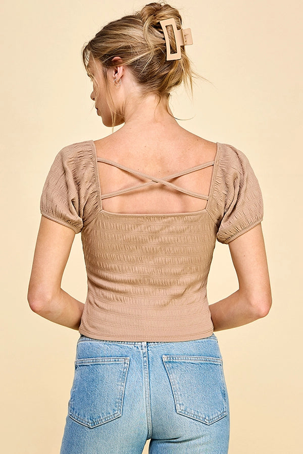 Tie Front Crop Top