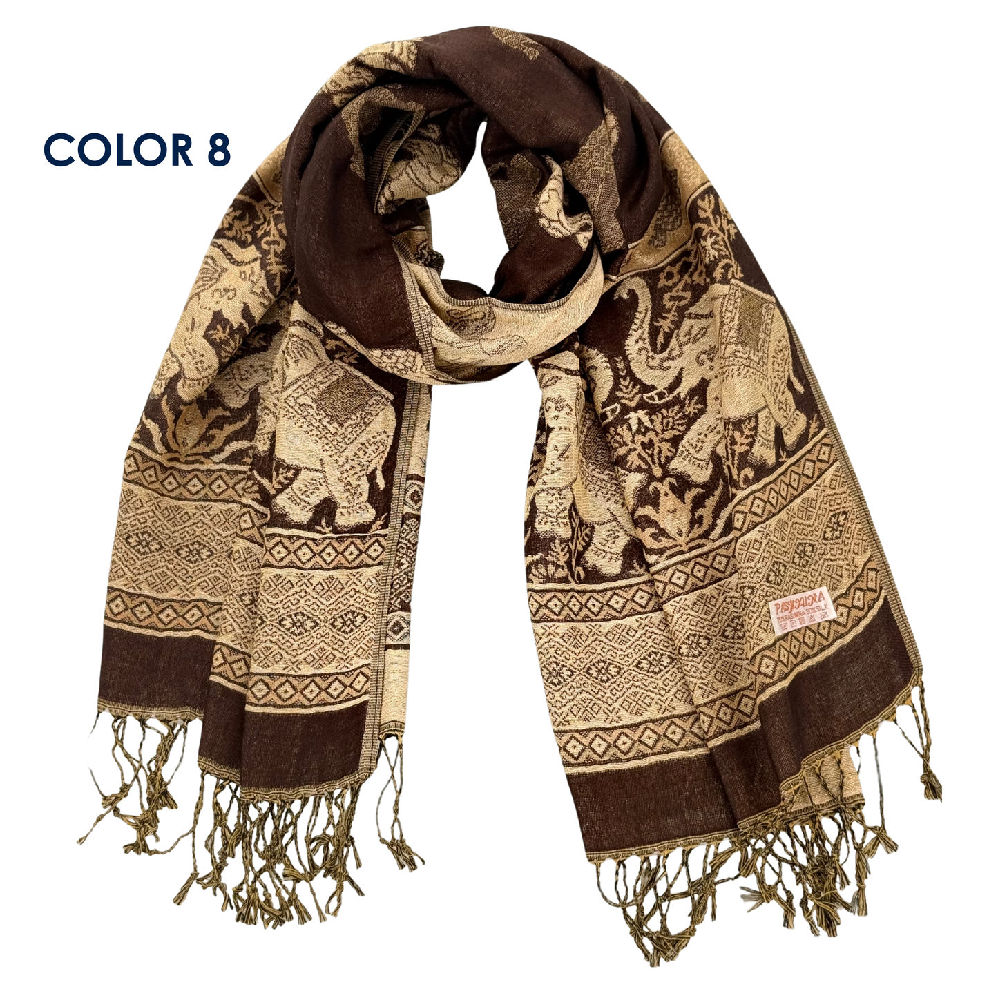 Elephant Luxury Pashmina Shawl