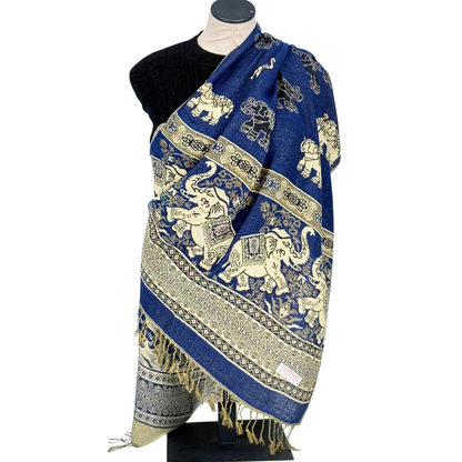 Elephant Luxury Pashmina Shawl