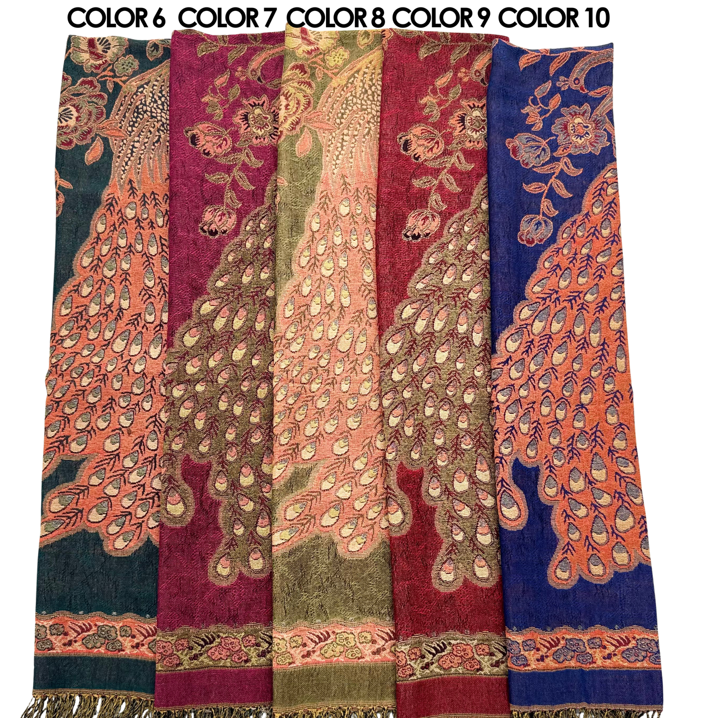 peacock Luxury Pashmina Shawl