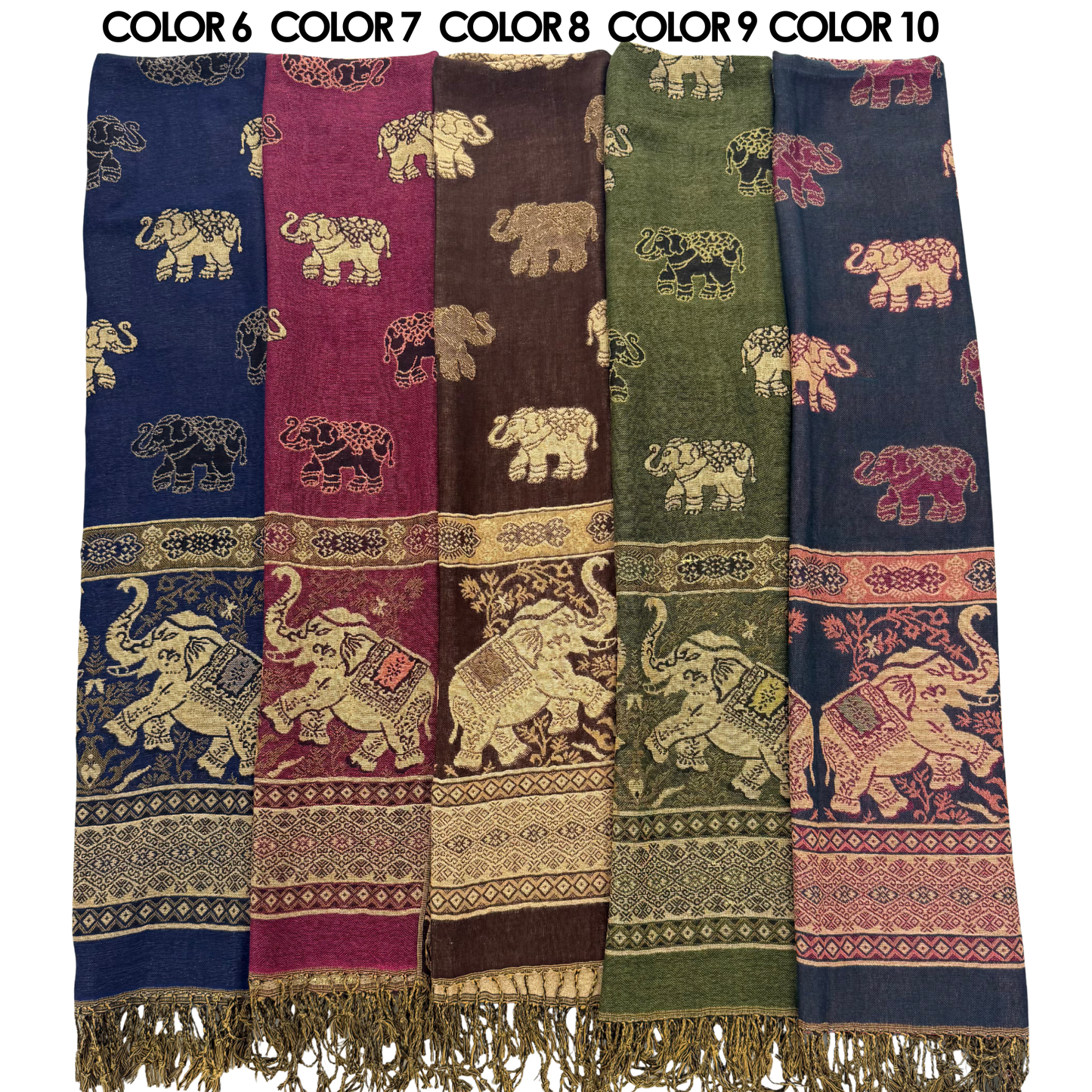 Elephant Luxury Pashmina Shawl