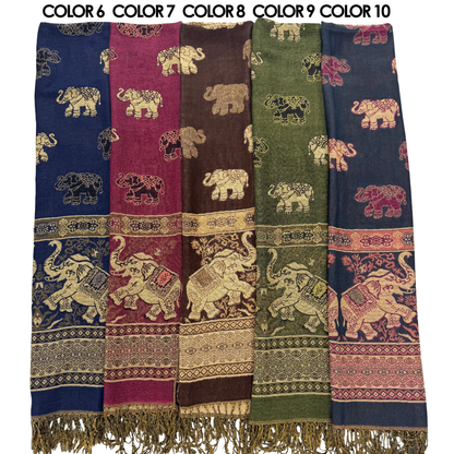 Elephant Luxury Pashmina Shawl