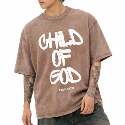 Child of God  - Acid Vintage Washed Tshirt