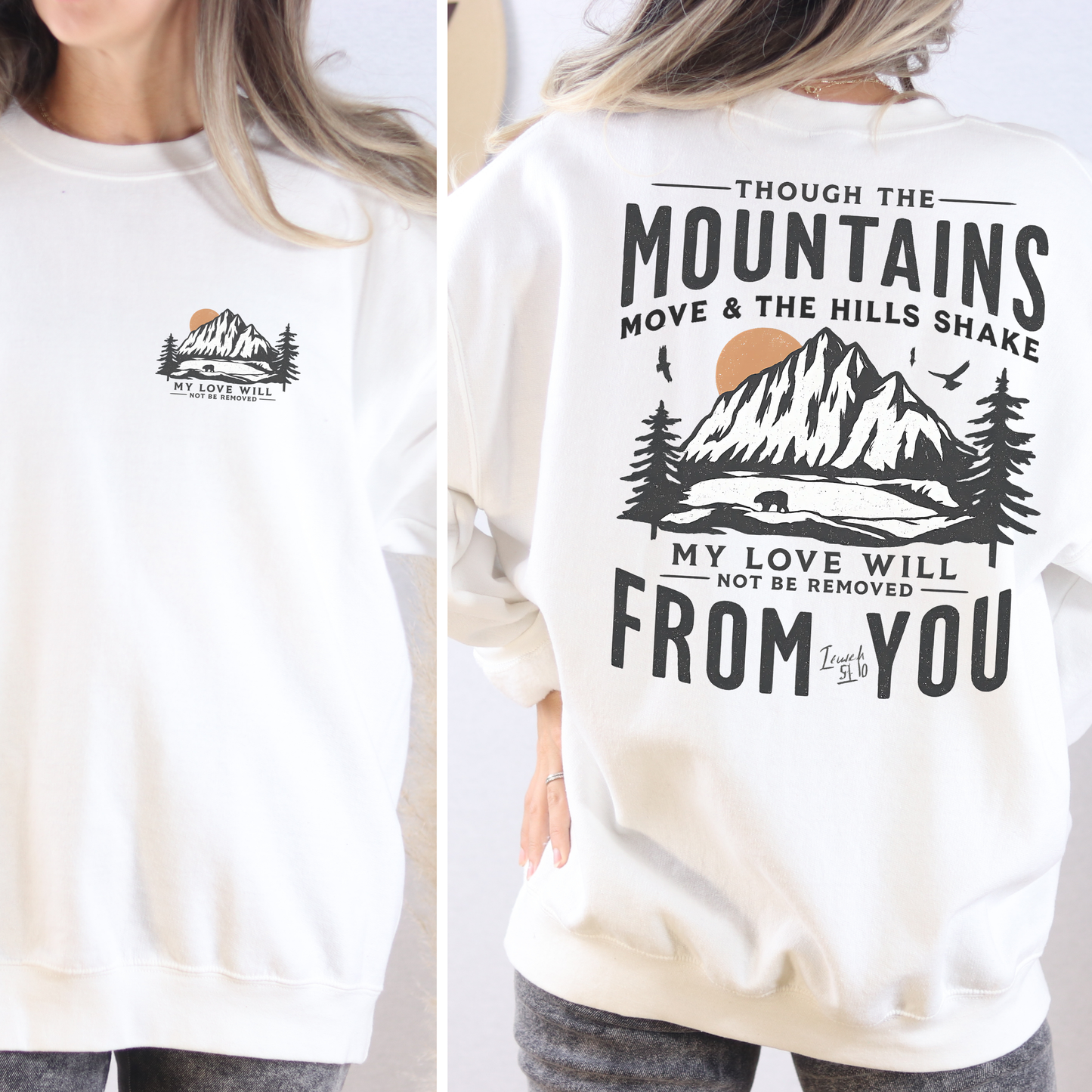 Though The Mountains Move Apparel -  T-shirt, Hoodie, Sweatshirt