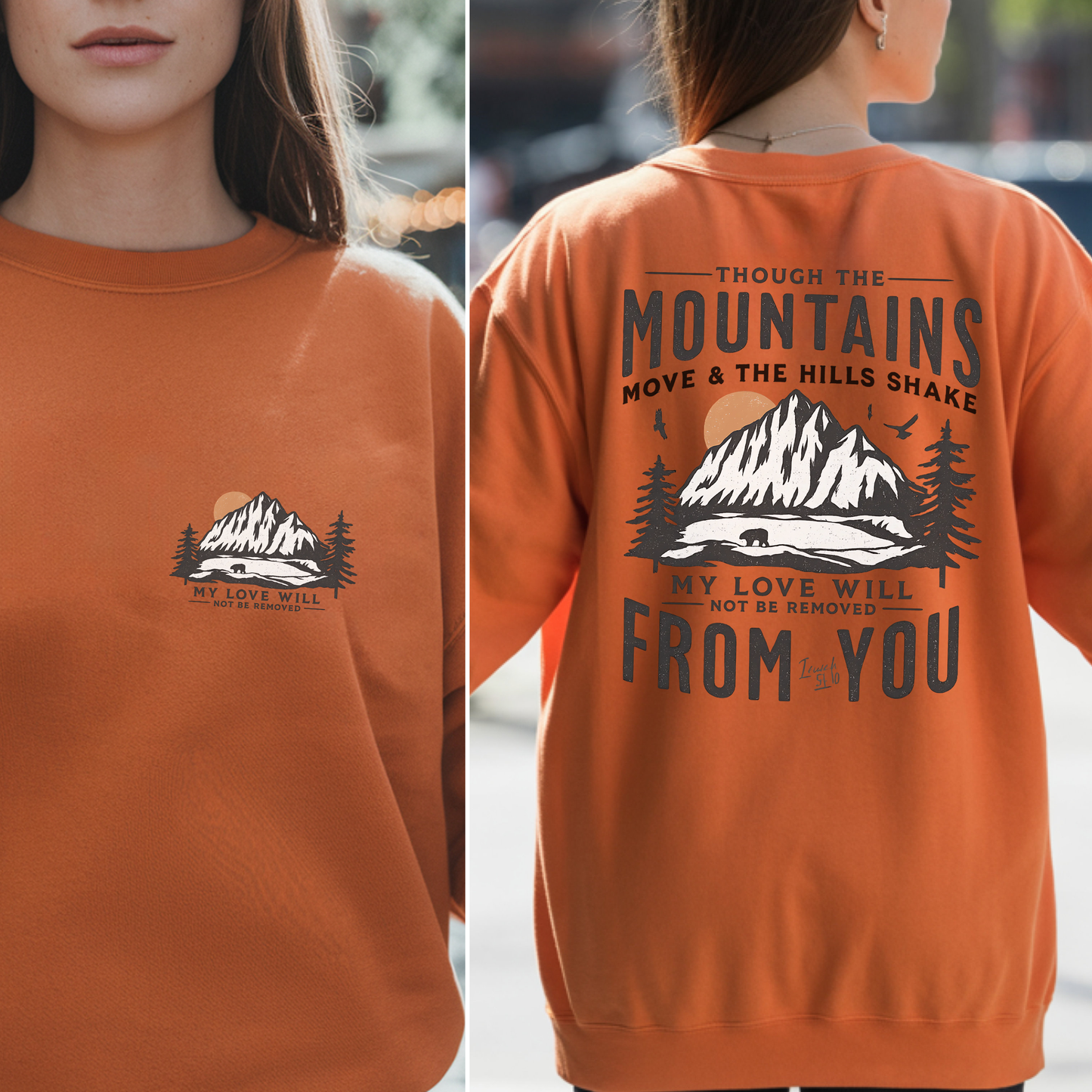 Though The Mountains Move Apparel -  T-shirt, Hoodie, Sweatshirt