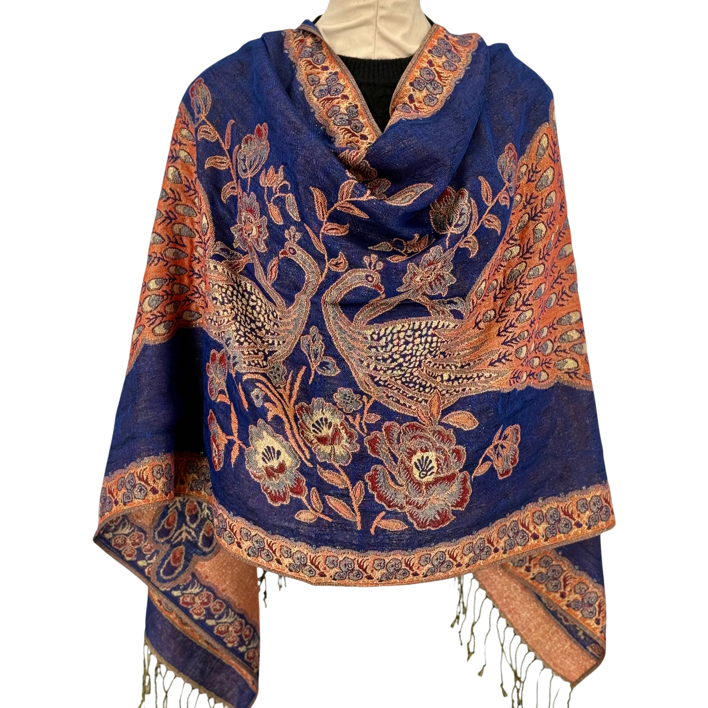 peacock Luxury Pashmina Shawl