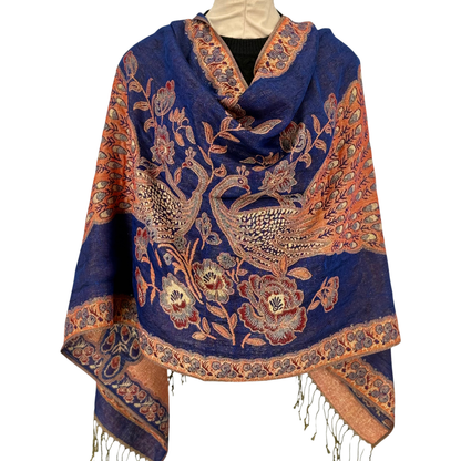 peacock Luxury Pashmina Shawl