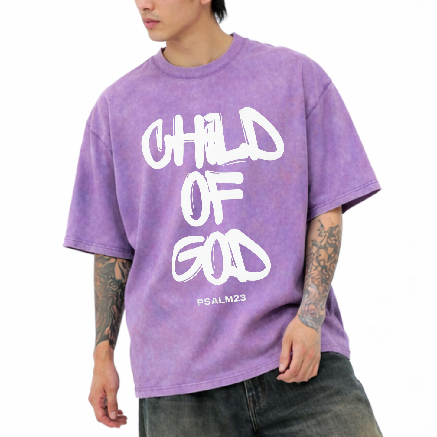 Child of God  - Acid Vintage Washed Tshirt