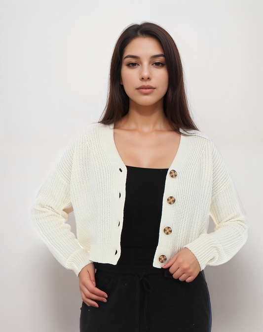 Knit Button Up Cardigan