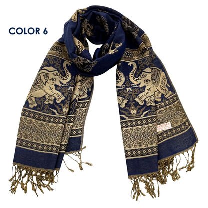 Elephant Luxury Pashmina Shawl