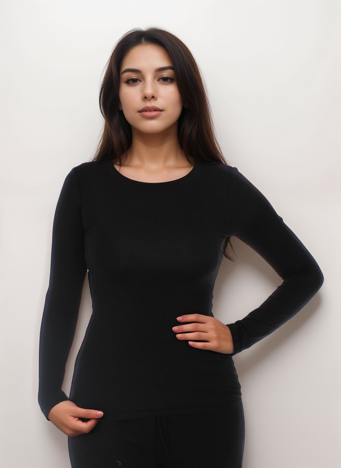 Basic Long Sleeve Fitted Top