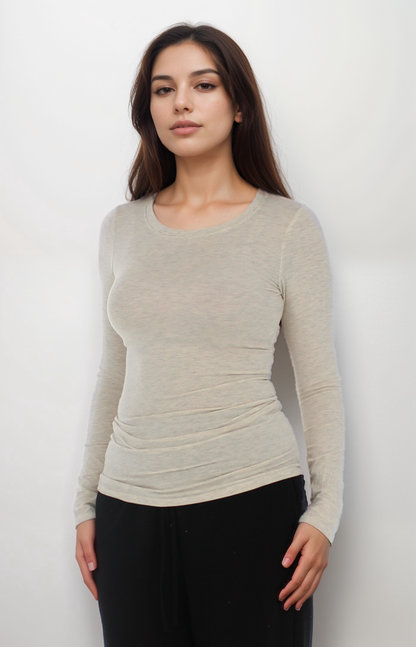 Basic Long Sleeve Fitted Top