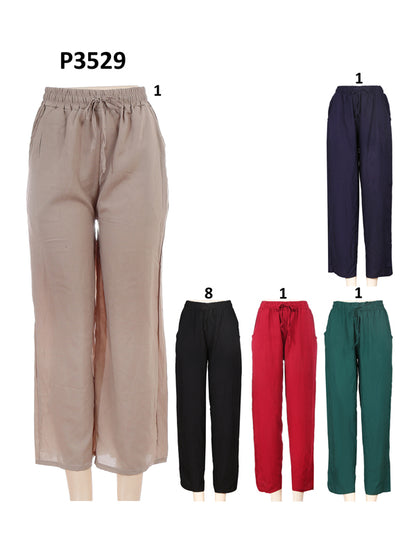 Cotton Solid Palazzo Pants
