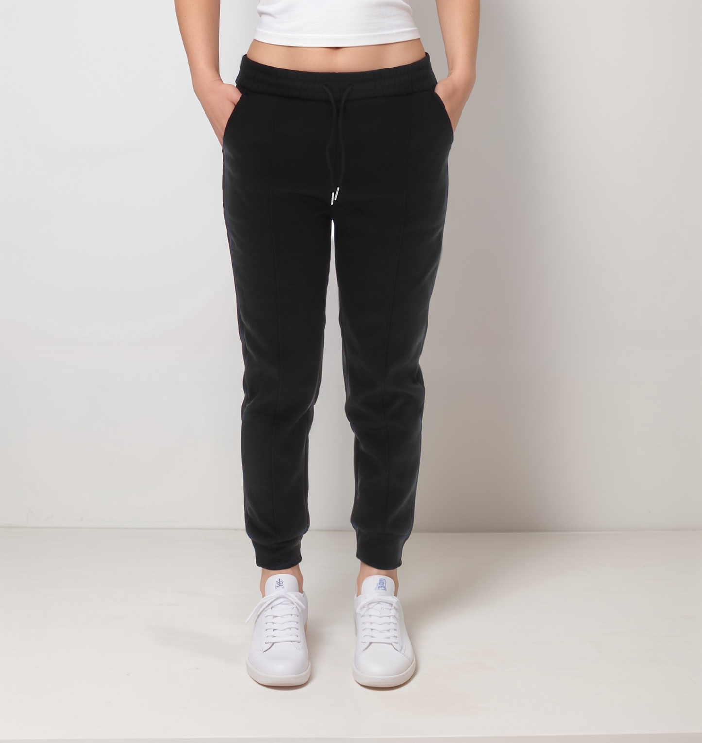 Soft Drawstring Cuffed Joggers